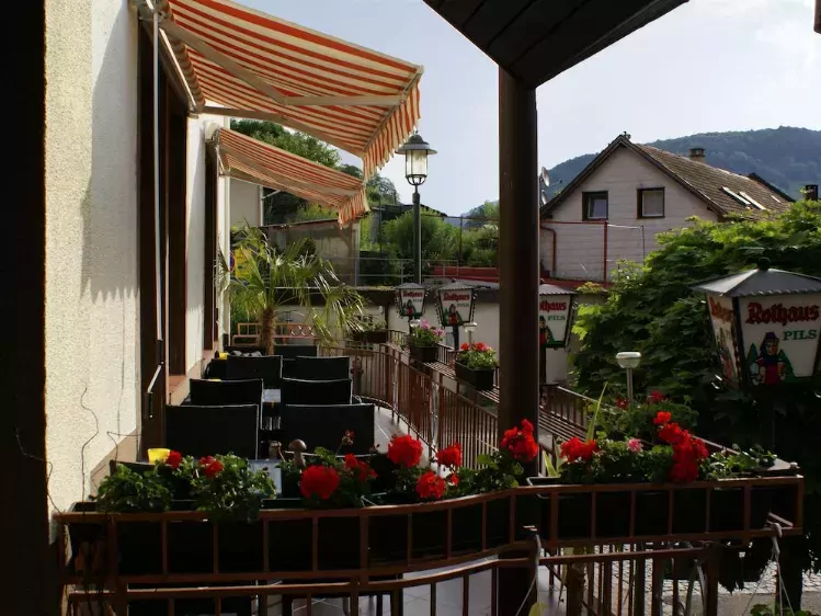 Terras van Hotel Sonne in Schönau im Schwarzwald