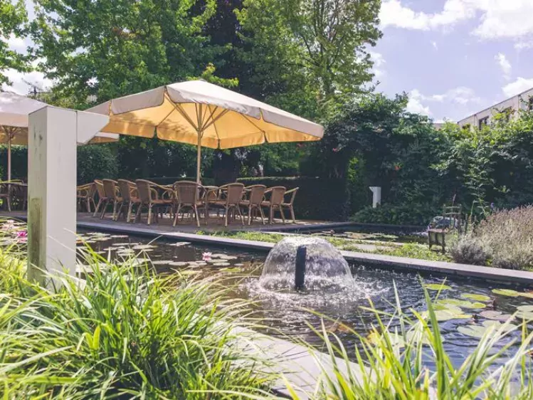 Tuin van Hotel op de Boud in Valkenburg