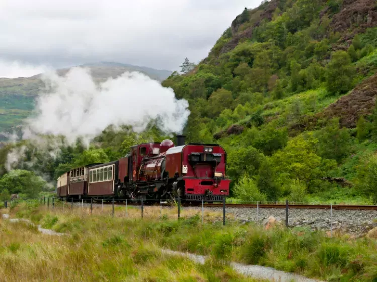 Stroomtrein naar de top van de Mount Snowdon