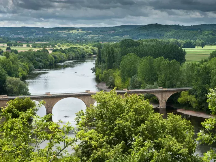 Rivier in de Dordogne