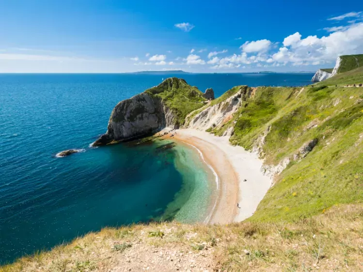 Durdle Door strand in Dorset