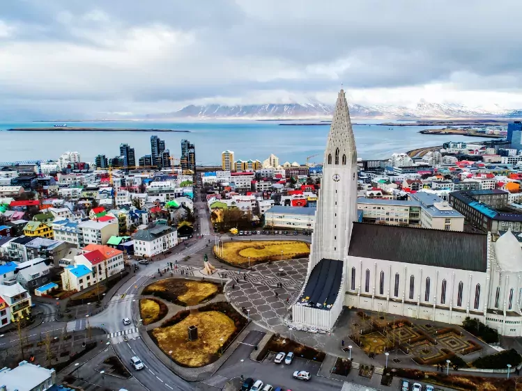 Hallgrimskirkja kathedraal in Reykjavik
