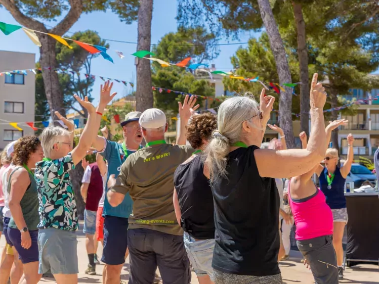 Feest bij Walking Village in Capdepera in Mallorca