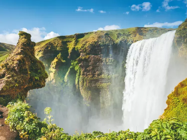 Skogafoss waterval in IJsland