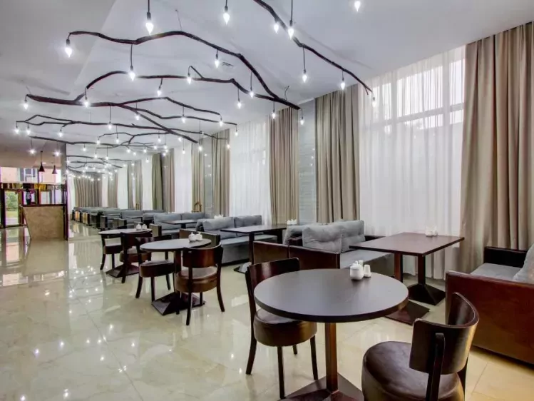 Restaurant van Bridges Hotel in Bishkek