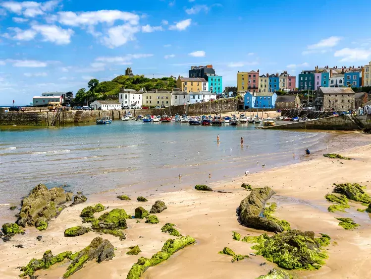 Kleurrijke huizen in Tenby