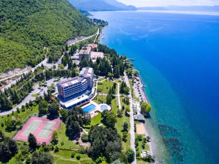 Hotel resort Metropol Ohrid bovenaanzicht