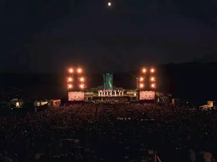 Buitenconcert van Andrea Bocelli in Toscane