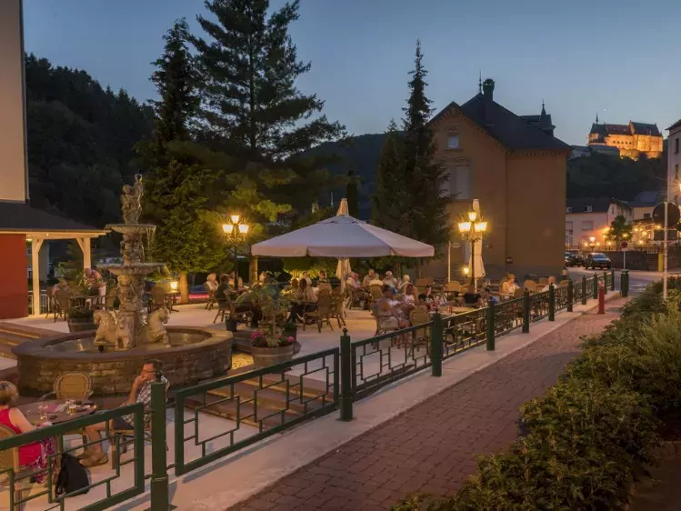 Terras van Hotel Belle-Vue in Vianden