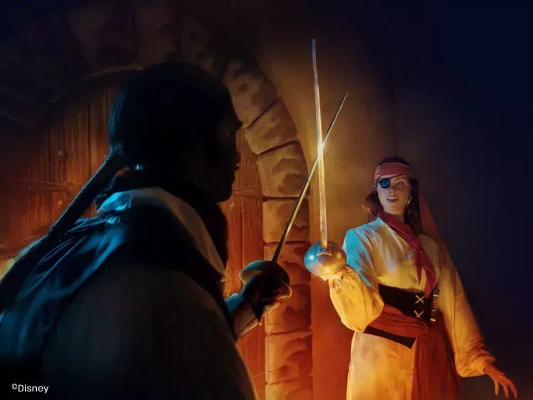 Disneyland Paris - Pirates of the Caribbean - piraten gevecht