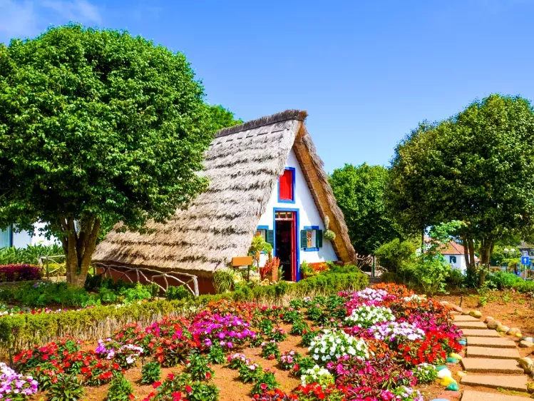 Traditionele huizen in Santana