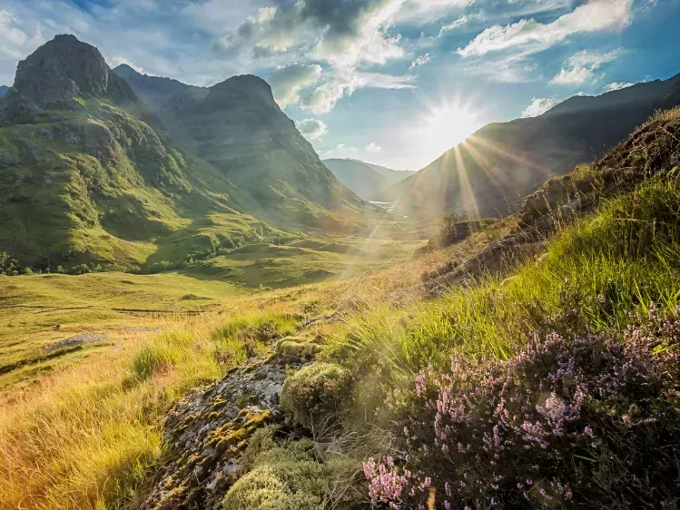 Het beroemde dal van Glencoe