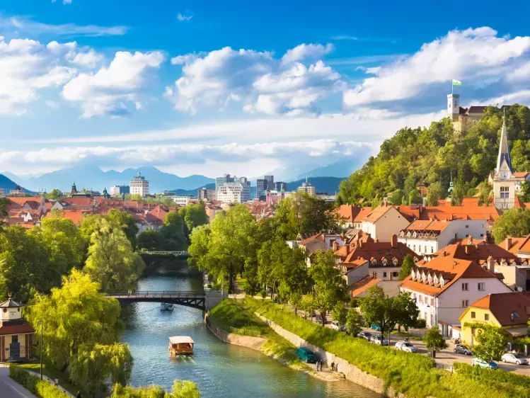 Ljubljana in Slovenië