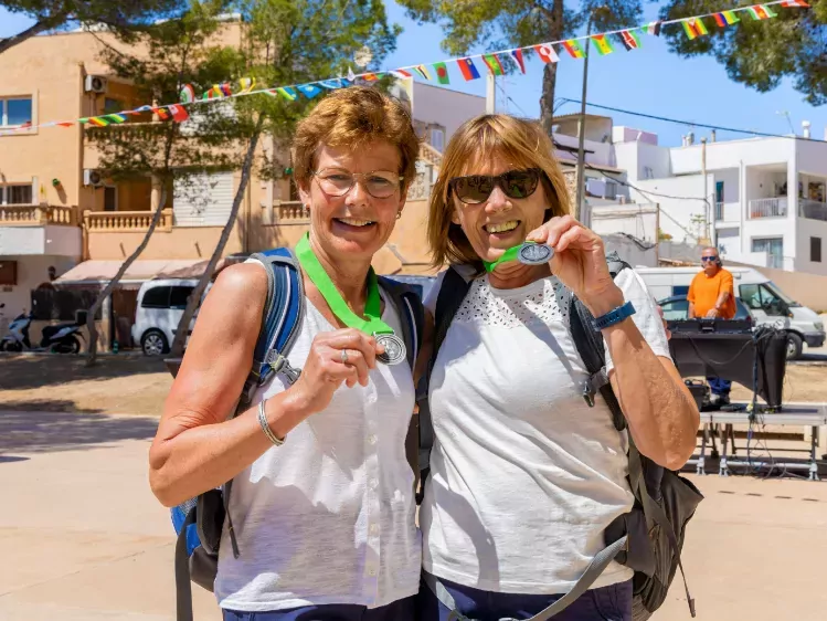 Medaille bij de Wandel 4-daagse in Mallorca