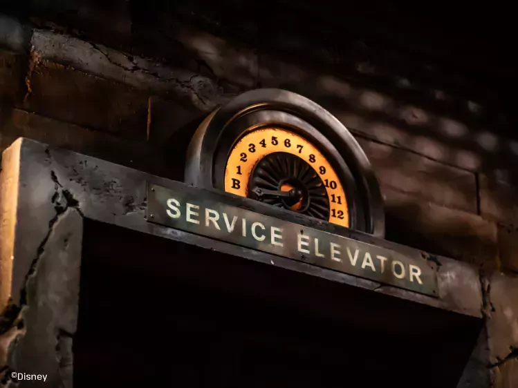 Disneyland Paris - The Twilight Zone Tower of Terror service elevator