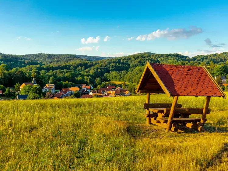 Bankje in Thüringen