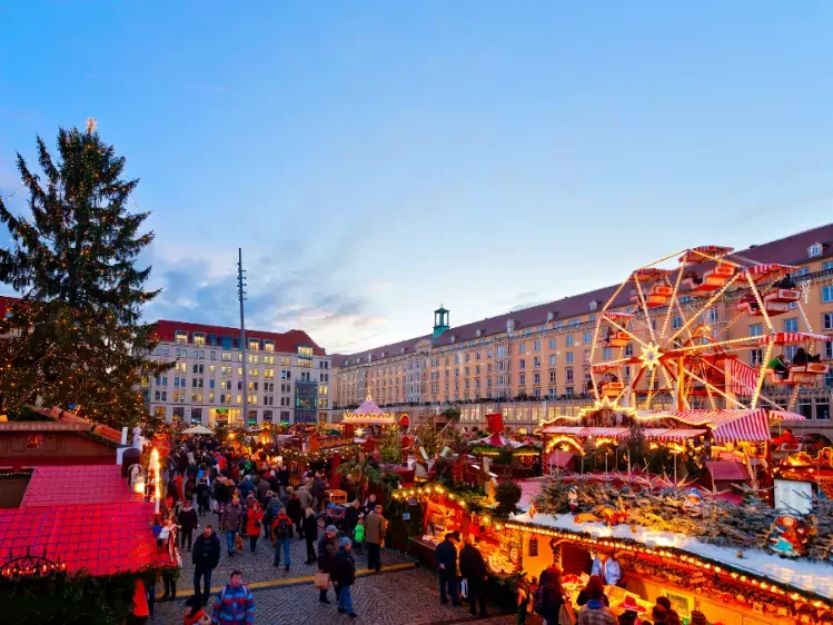 Kerstmarkt in Dresden