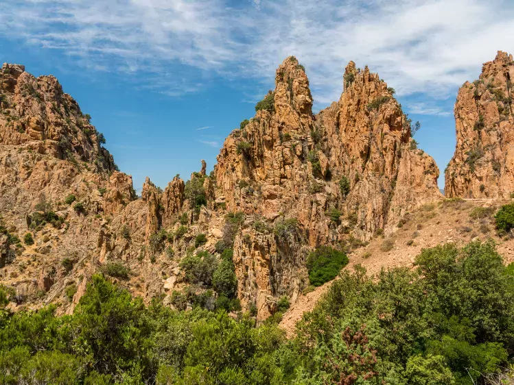 Rotsformaties van Calanques de Piana