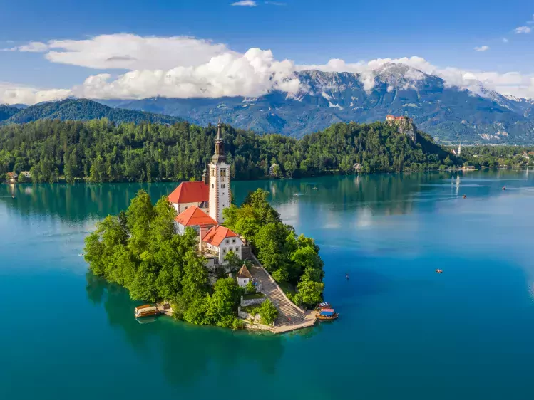 Meer van Bled in Slovenië