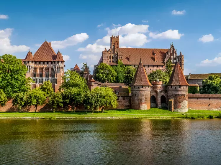 Malbork kasteel in Pomerania
