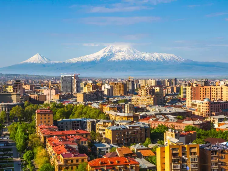 Mount Ararat in Yerevan