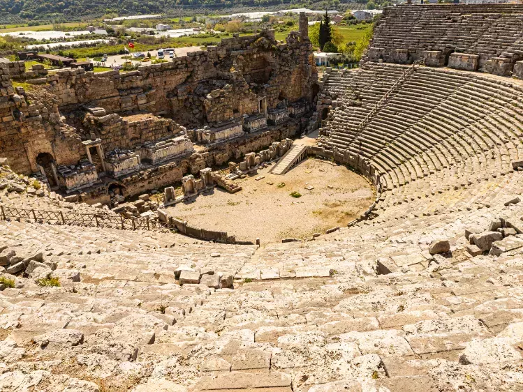 Theater in oude Griekse stad Perge