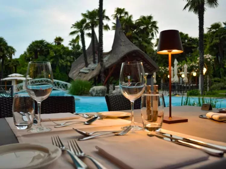 Terras van Hotel Albergo Losone in Losone