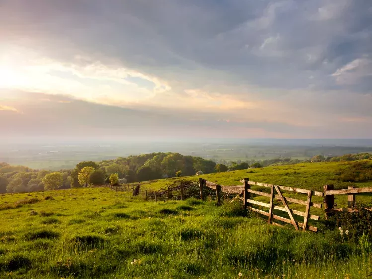 Weiland in Cotswolds in Engeland