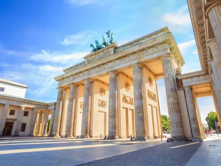 Brandenburger Tor, Oude stadspoort in Berlijn, Duitsland
