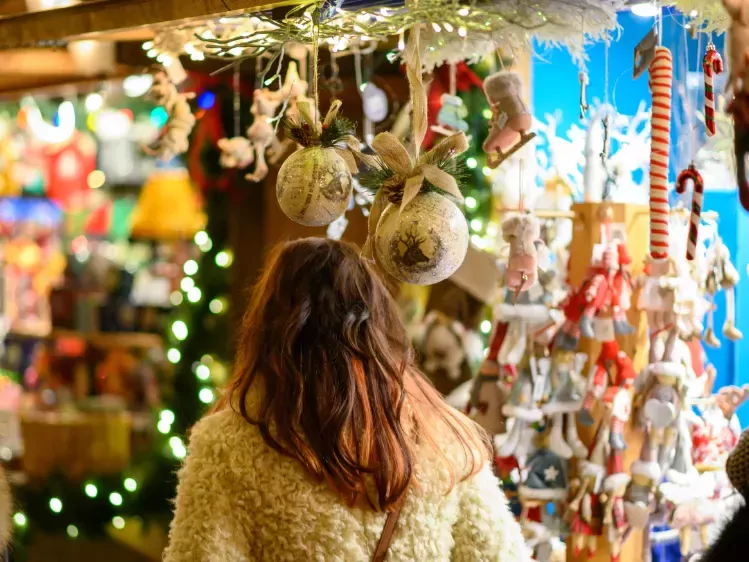 Kraampjes op de kerstmarkt