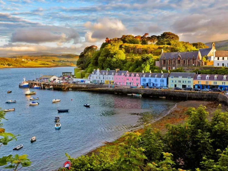 Kleurrijke huizen op Isle of Skye
