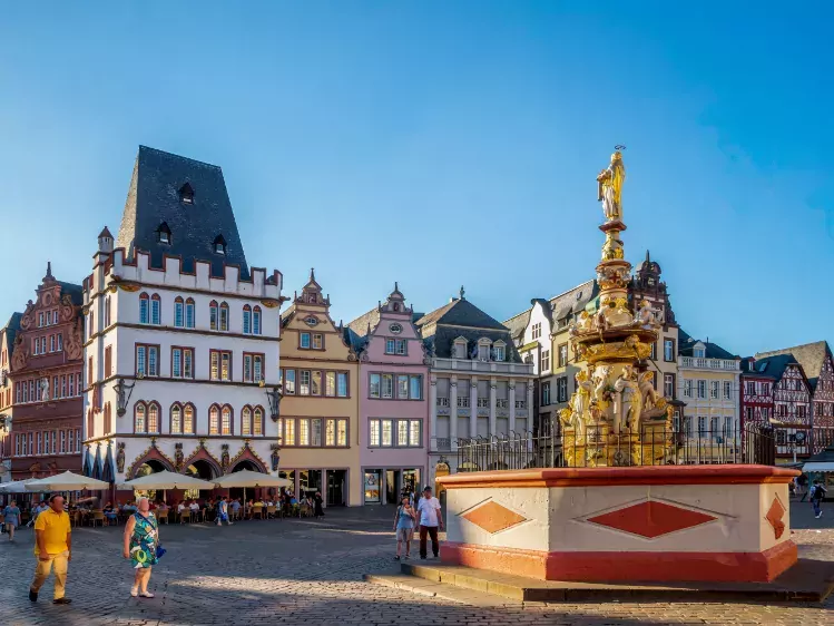 Plein in Trier, de oudste stad van Duitsland