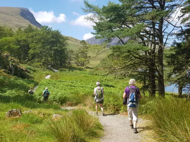 Wandelaars in Snowdonia National Park
