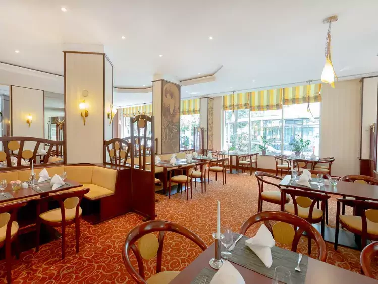 Restaurant van het Dorint Hotel in Leipzig
