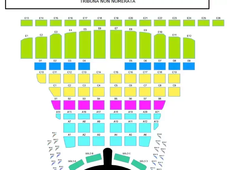 Andrea Bocelli Toscane Seatmap Teatro del Silenzio