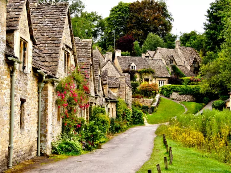 Typische huizen in Cotswolds