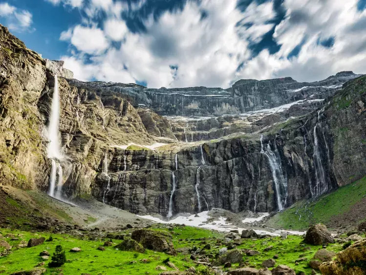 Watervallen vallei in Gavarnie
