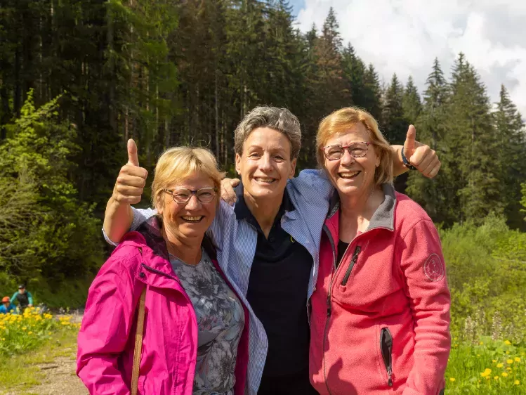 Fietsbegeleidster Agnes in de Dolomieten