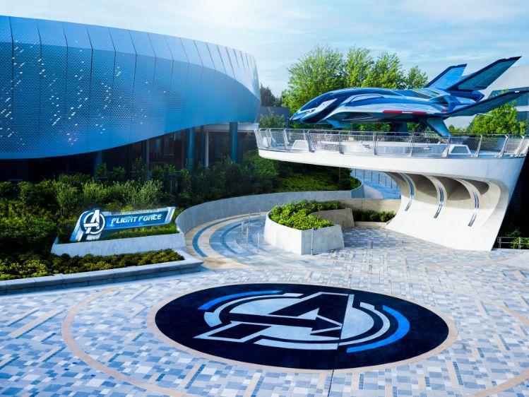 Marvel Avengers Campus - Avengers Assemble Fligt Force - aanzicht