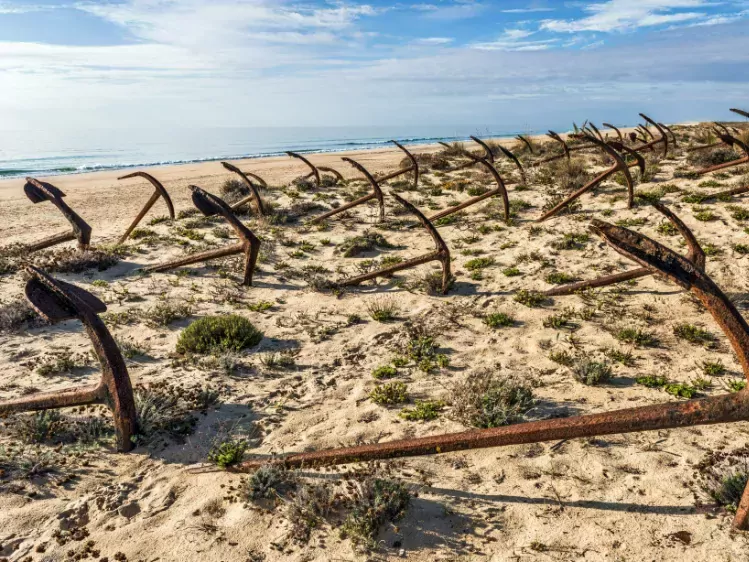 Praia Do Barrill in Santa Luzia in de Algarve