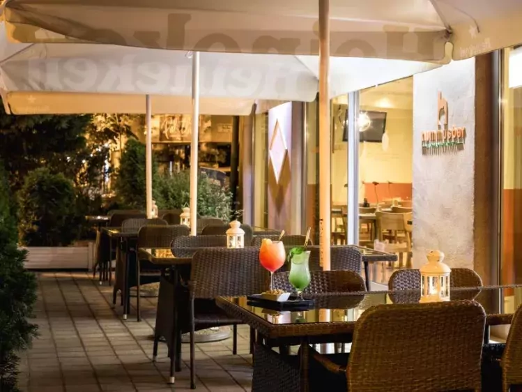 Terras van Leonardo Hotel in Budapest