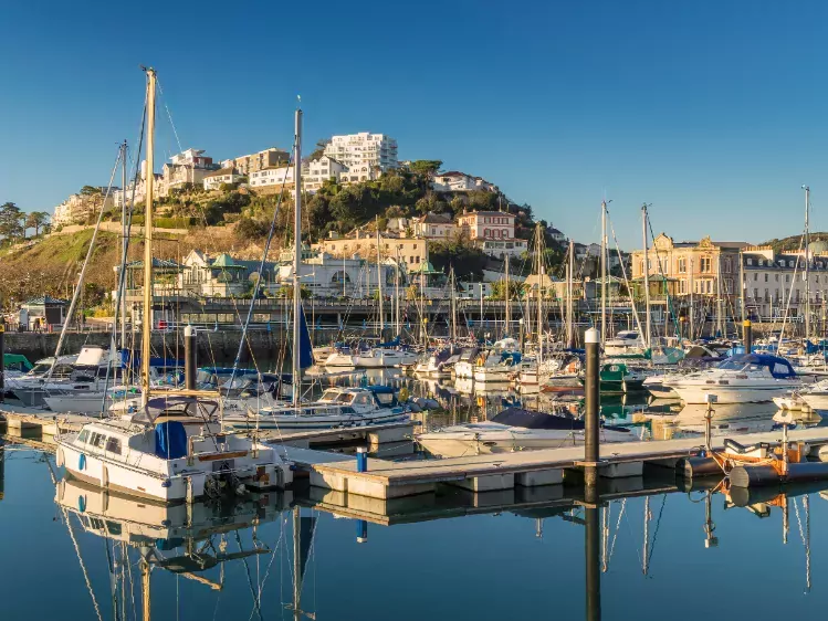 Haven van Torquay in Engeland
