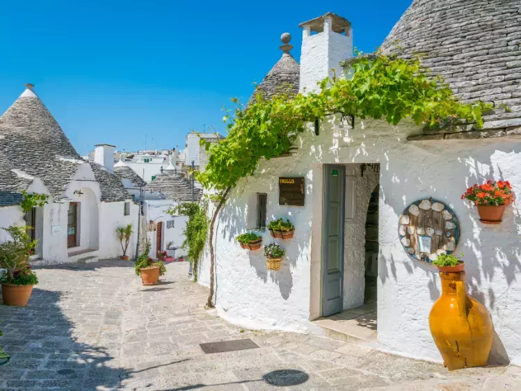 Witte trullihuisjes in Alberobello