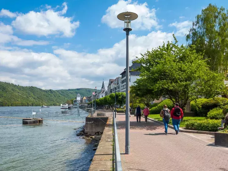Rivier de Rijn in Boppard