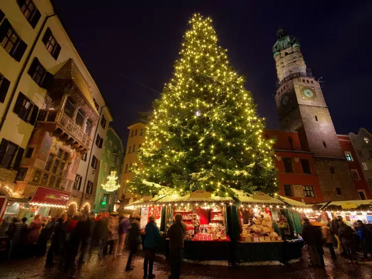 Innsbruck in Tirol met kerst