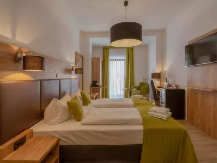 Voorbeeld kamer 2 Hotel Zum Grunen Kranz in Rüdesheim