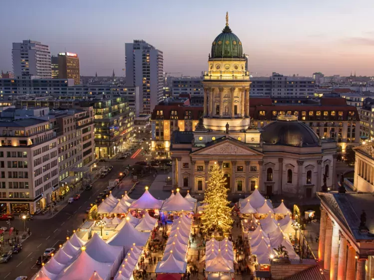 Kerstmarkt Gendarmenmarkt in Berlijn