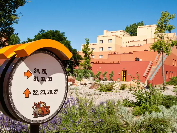 Kamer route bord Disney Hotel Santa Fe - Disneyland Paris