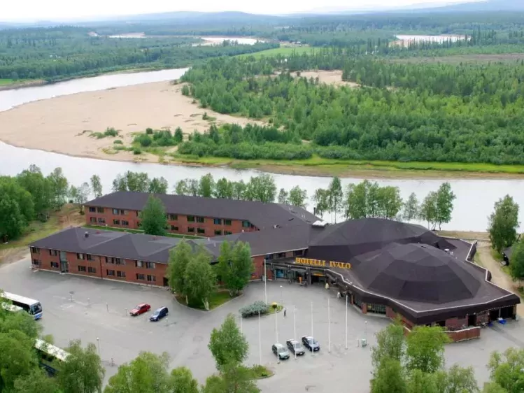 Vooraanzicht van Hotel Ivalo in Inari
