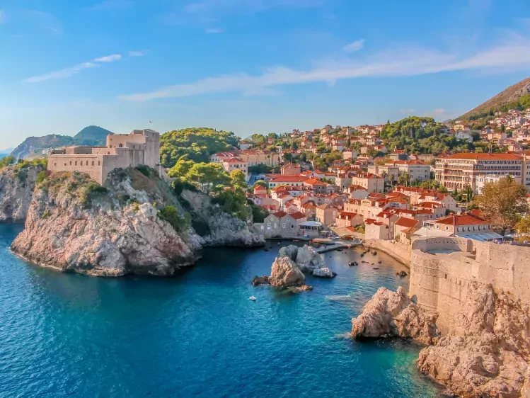 Fortresses Lovrijenac en oude stad van Dubrovnik, Croatia